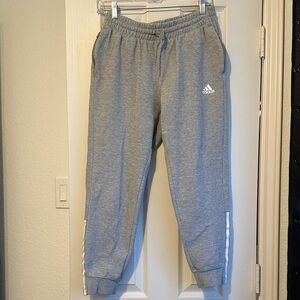 Adidas Adult Heather Gray Joggers